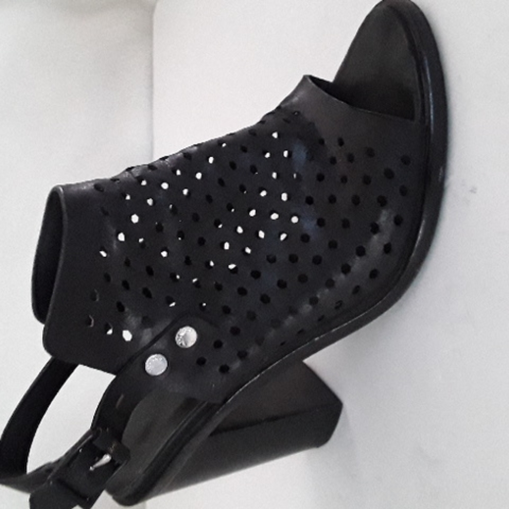 Rag & Bone Wyatt Perforated Leather Bootie, Black